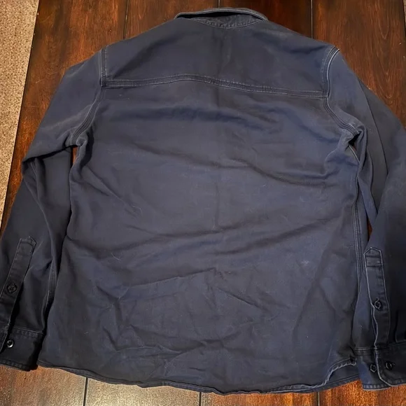 Carhartt & Lapco Men's FR Navy Work Shirts: 2 Medium - Picture 11 of 13